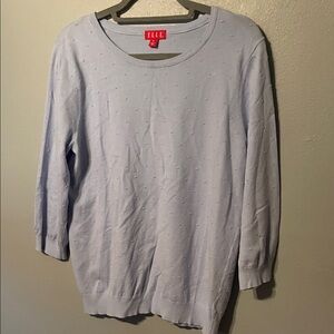 Elle Pastel Blue Knit Top